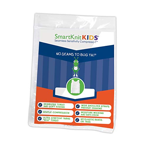 SmartKnitKIDS Compresso-T Deep Pressure Sensory Compression Undershirt - Alternative to Vest (Bugsley Superhero, XX-Small)
