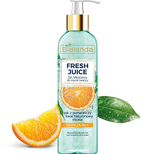 Bielenda Fresh Juice Gel Micelar Hidratante Lavado Facial Naranja 190G