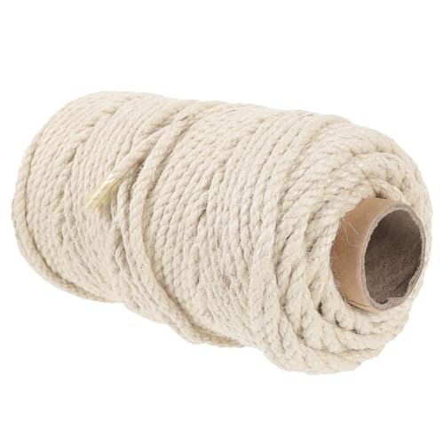 1 ロール 猫の登山ロープ 猫ひっかき用サイザルロープ 猫のおもちゃ 猫の家 猫バネ 猫のキッカーおもちゃ フェンス 猫ケージ屋外 毎日使用する猫のスクラッチャーロープ Beige FONDOTIN
