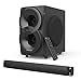 dodocool Sound Bar, 2.1 Channel Soundbar System with Wired and Wireless Subwoofer, LED Display, USB/SD Reader, FM Radio, Remote Control for TV/Phone/PC