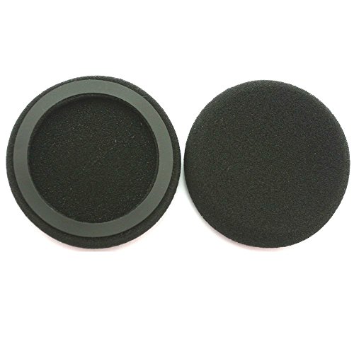 Sqrmekoko ricambio padiglione auricolare per cuffie Sennheiser PX90, AKG K420, K420P, K402 K403, K412, in finta pelle nera morbida e resistente, 2 pezzi