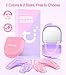 Litlcutie Mouth Guard for Women, Mouth Guard for Grinding Teeth at Night, 2 Color Night Guards for Sleeping, Reusable Teeth Grinding Guards, with 5X Magnifier Guard Case, 4 Pcs/2 Sizes