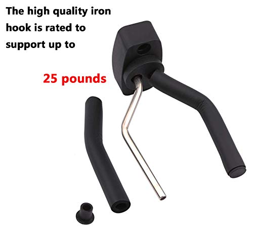 RZMAYIS Garden Power Tool Hanger String Trimmer Hangers, Wall Mount Garage Hanger (4 Pack Black)