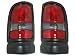 Dodge RAM Pickup (non-Sport) Replacement Tail Light Unit (Black) - 1-Pair