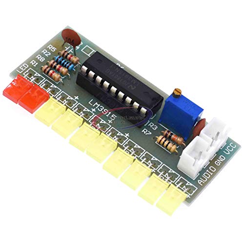 Funny 10 LED Audio Level Indicator LM3915 DIY Kit Electronic Sound Audio Spectrum Analyzer Level Indicator Suite Module