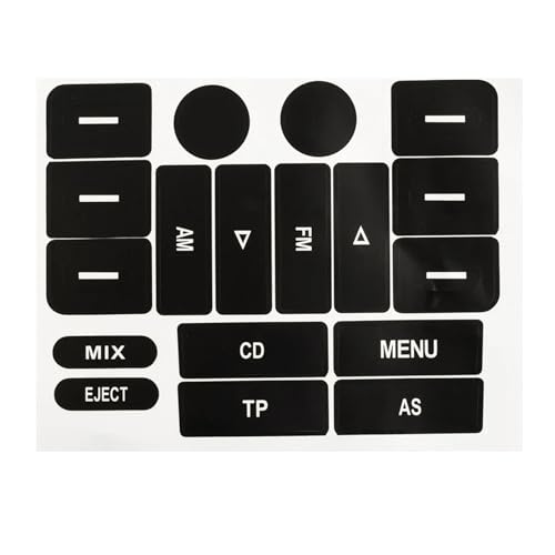 Autocollants bouton autoradio Passat Golf MK5 sticker réparation