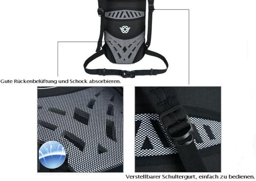 WINDCHASER 10L Kleiner Fahrradrucksack Wasserdicht Trinkrucksack – Ansicht 5