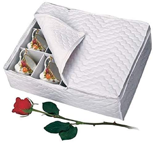 Richards Homewares Homewares China Storage Chest, for Upto 12-Cups, White