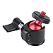Mini Ball Head, Universal 1/4 Tripod Ball Head, 360 Degree Swivel Mini Ball Head with Detachable Rubber Pad for Cameras, Camcorders, Smart Phone, Led Video Light, Microphone