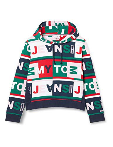 Preisvergleich Produktbild Tommy Hilfiger Damen Tjw Hoodie Pullover, Tommy AOP, XL