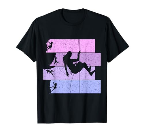 Klettern Kletterer Bergsteigen Bouldern Mädchen Damen T-Shirt