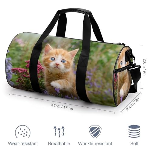 Duffel bag chat adorable sac de voyage multifonction camping rando
