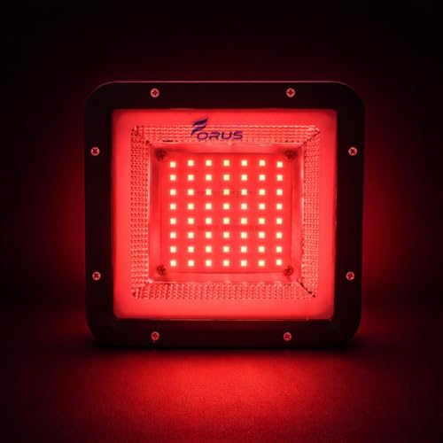 Image of Forus 50W Red Color Flood Light Outdoor LED Waterproof Decorative Focus Lamp for Home Garden Events Security Terrace Landscape Pathway Building Festival Stage Party Celebration Lighting - 1 Pc
