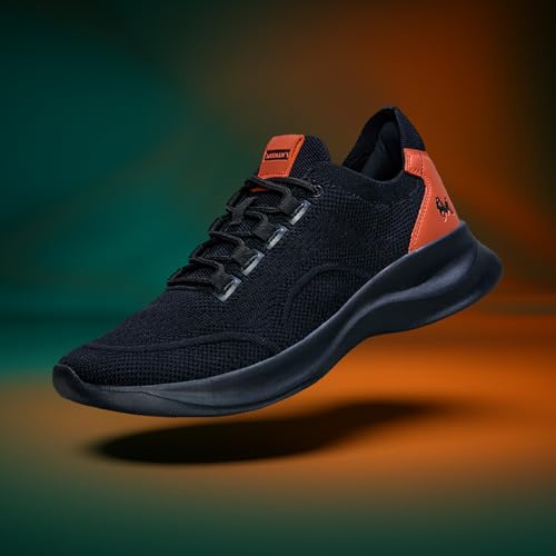 Image of Neeman's The Knit Strides Sneakers for Men | Lightweight with Breathable Knit Upper & Cushioned EVA Sole for All-Day Comfort