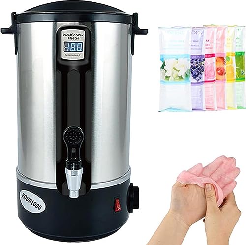 Derretidor fabricação velas, caldeirão cera com bico vazamento e controlador temperatura, display di