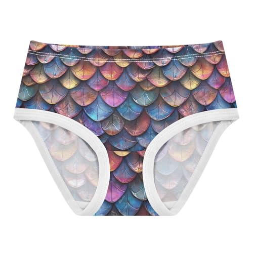Dragon Scales Colorful Toddler Girls's Underwear 2T 202b2770