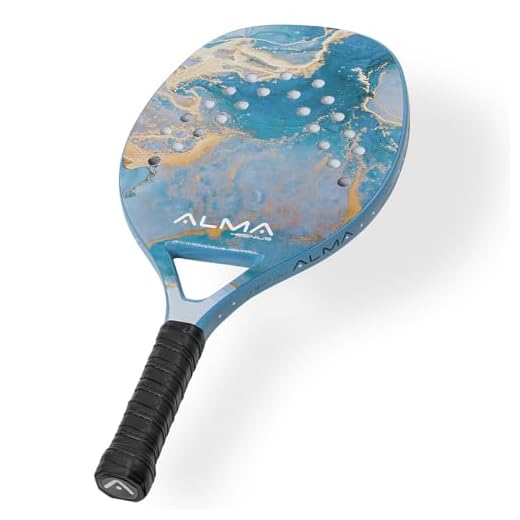 Raquete para Beach Tennis 3K Carbon Alma Genius - Marmore