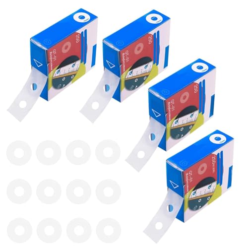 Yuannee Lochverstärker Selbstklebend,1000 PCS Lochverstärker Selbstklebend Transparent Verstärkungsringe Seitenverstärkungsaufkleber für Büro Schule Home Supplies Transparent