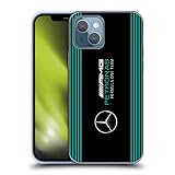 Head Case Designs sous Licence Officielle Mercedes-AMG Petronas F1 Team Rayures Verticales Logo Coque en Gel Doux Compatible avec Apple iPhone 13