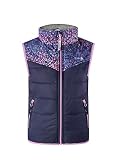 Therm Kids Vest, Waterproof Girls Boys Puffer Vest - Padded, Lined, Packable (Winter Blossom, 18 Mon