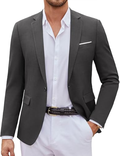 Image of COOFANDY Mens Casual Blazer Suit Jackets One Button Sport Coats Lightweight Business Sports Jackets