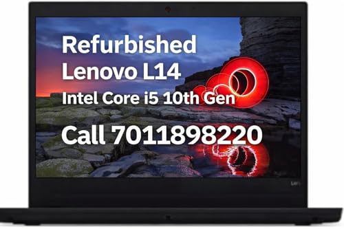 Certified ThinkPad L14 Laptop | Core i5-10210U | 10th Gen | 8GB RAM | 256GB SSD | 14-inch FHD Display | Win 11 Pro