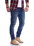 jack jones jeans tim  JACK & JONES Herren Jeans Glenn ARIS Slim Fit Stretch Denim Dark Blue Denim W34 L32