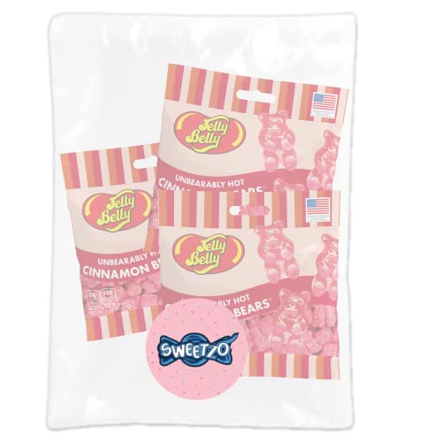 Unbearably Hot Gummy Bears, Spicy Gourmet Chewy Candies, Bulk Shareable Candy For Goodie Bags And Party Favors, Pack Of 3, 3 Ounces #TOP6