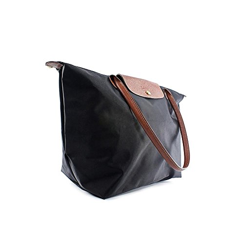 Longchamp Le Pliage Large Shoulder Tote Bag in Black