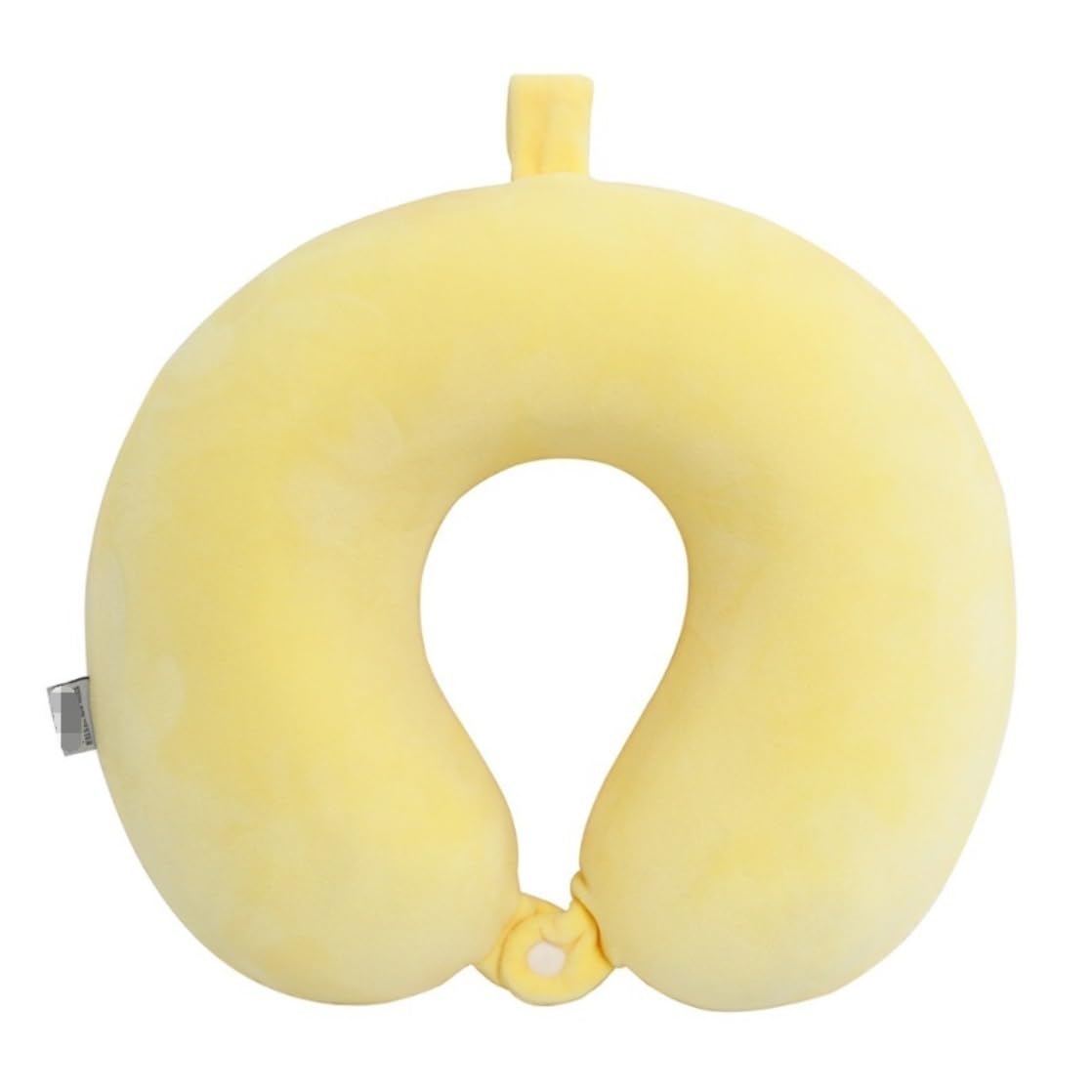 Poduszka Podróżna Poduszka Podróżna Z Pianki Memory Foam, Bawełniana Poduszka Podróżna Na Szyję, Zdejmowany Pokrowiec Do Samolotów Poduszka na Kark(Yellow)
