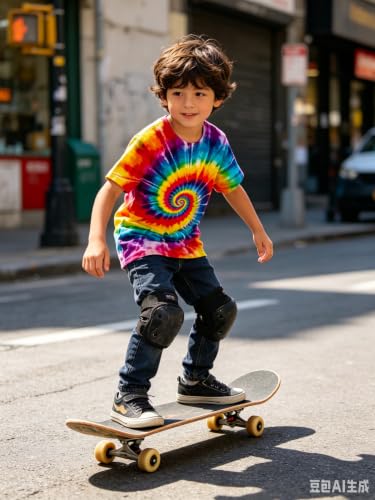 Image of Boys Tie Dye Shirt Size 4-14 Hippies Senior Rainbow Tees T Shirts for Kids | Tees T shirts for Kids