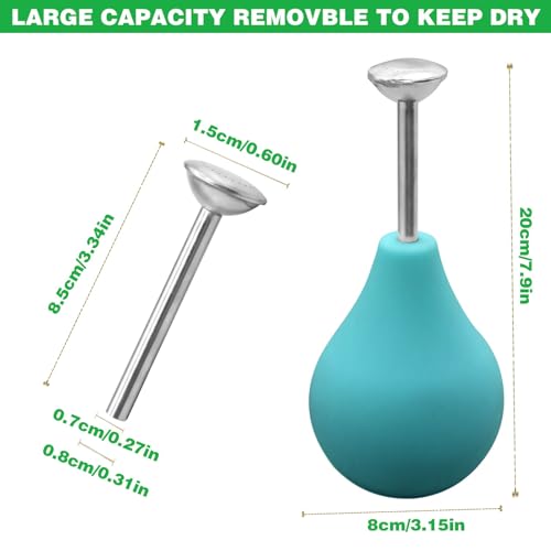 Kugelsprinkler für Nassfilzwerkzeuge, Kugelbrauser-Sprinkler für Nassfilzzubehör, abnehmbares Filzwolle-Sprinklerwerkzeug, Silikon-Kugeldüse, Nadelfilzwerkzeuge für Nassfilz-Set (grün)