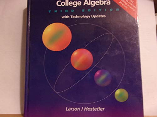 College algebra 0669398284 Book Cover