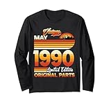 Photo Gallery 35 years old retro vintage may 1990 funny 35th birthday maglia a manica Photo Gallery 35 years old retro vintage may 1990 funny 35th birthday maglia a manica