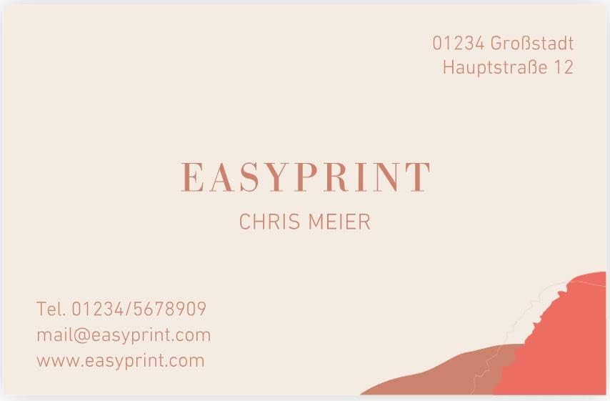 Visitenkarten 100 Stück - 350g/m² Premium Qualität Mit Online Editor