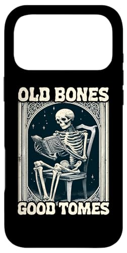 Old Bones Good Tomes Book Lover Bookworm �X�P���g���u�b�N �X�}�z�P�[�X iPhone 17 Pro Max �p