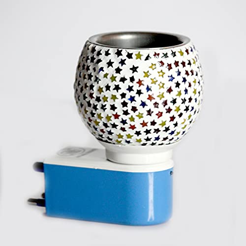 Image of Brahmz Mosaic Kapoor Dani for Aroma and Camphor Burner Scented Oil Diffuser Mosaic Diffuser ,Glass