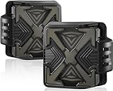 OKSIWA LED Tail Lights Fit For 2007-2018 Jeep Wrangler JK JKU Sport/Sahara/Rubicon, X-Shaped Design Tail Lamp Assembly with Start Animated, Turn Signal,Smoked Lens (X Smoked1)