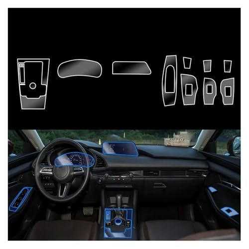 écran de navigation Mazda 3 2020-2023 film protection console centrale TPU