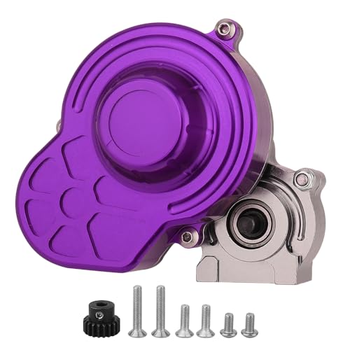 Pothyes All Metal Complete Gearbox Transmission with Motor Gears for 313mm Wheelbase 1/10 RC Crawler...