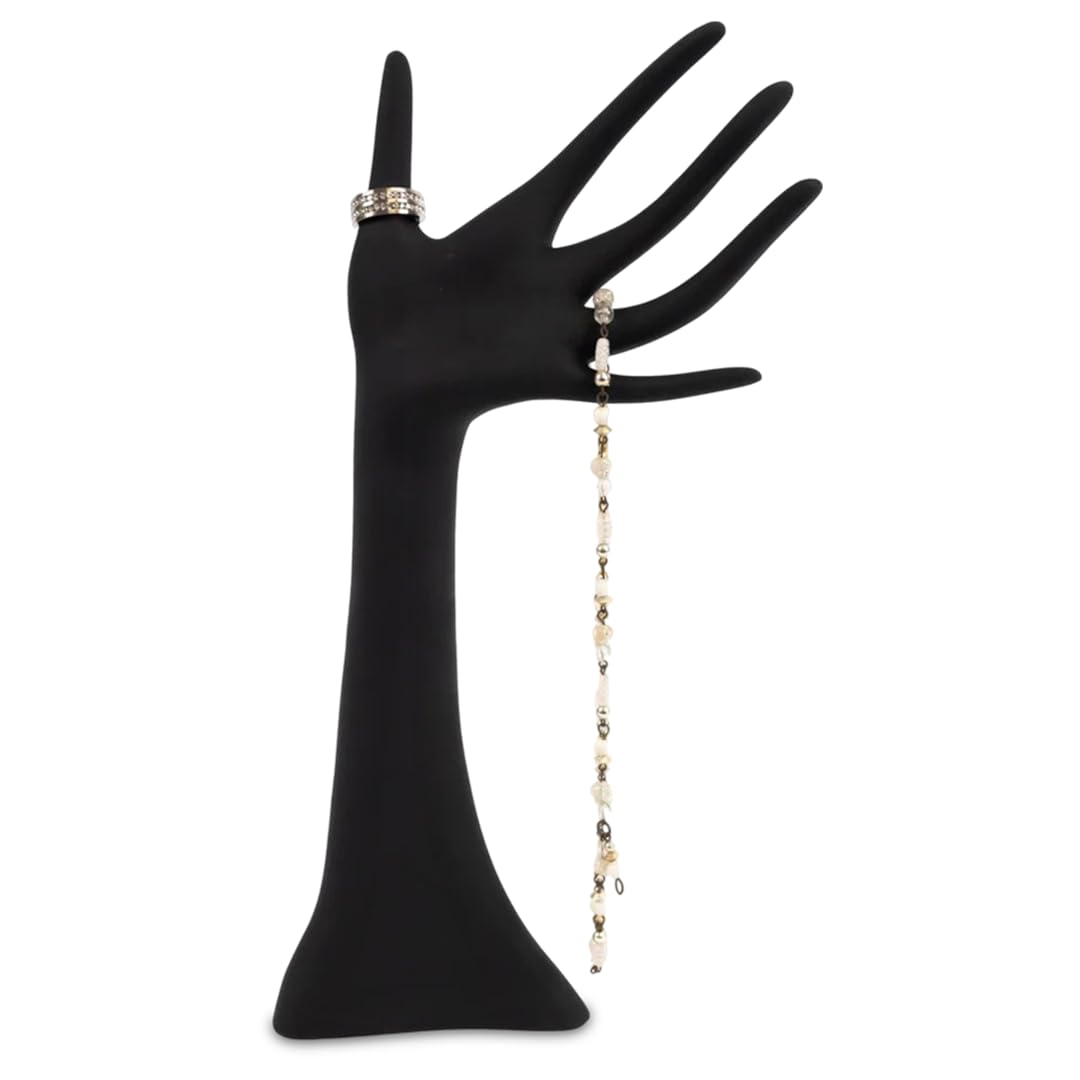 Novel Box Black Tall Hand Mannequin Display Stand 6x13 Inches - Female Hand Shape Stands for Rings Bracelets Watches & Necklaces Displays - Jewelry Holder Organizer for Boutique Retail & Trade Show