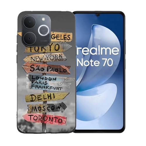 CongJiaLingXi�P�[�X�K�p �� Realme Note 70T (6.74")�A�_�炩���V���R�[���J�o�[�̏_��ȃo���p�[�h�Ռ�TPU�ی�?�̂���, BST17