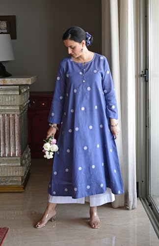 Image of GoSriKi Kurta Set for Women Erode Rayon Printed | Kurti Set for Woman | Kurta Palazzo 2 Piece Outfit | Round Neck Full Sleeve A-Line Fit Ethnic Dress Stylish Kurta Sets for Women Clothing