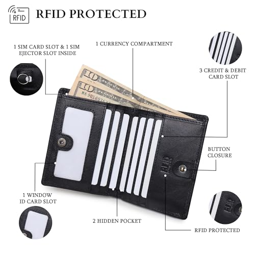Image of TANSTITCH Slim Leather Wallet || Compact, Minimalist & Thin Wallet || RFID Protected || Front Pocket Carry