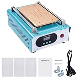 DewinLVD Handy Screen Separator Heizplatte Handy Reparatur LCD hot Screen Separator Handy heizplatte Screen bildschirmabscheider hot Screen Splitter mit 3 Silikonpads blau UYUE948T AC 220V.
