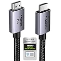 UGREEN 8K HDMI 2.1 Cable 48Gbps 3.3FT, Certified Ultra High Speed HDMI Cord Aluminum, 4K@240Hz 120Hz 10K 8K@60Hz, HDCP 2.2&2.3, eARC HDR 10 Dolby Compatible with PS5/Blu-ray/Roku TV/Switch 2/Mac mini