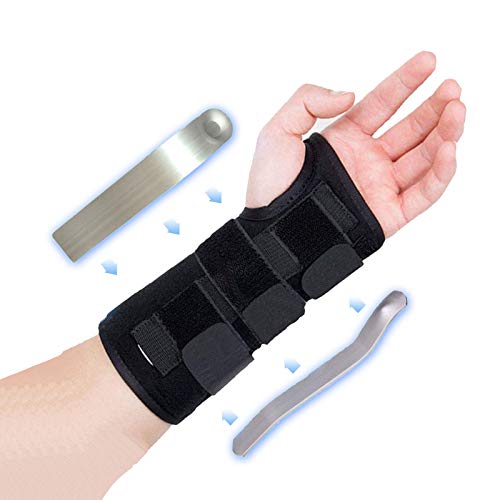 Handgelenkbandage, links, rechts, Karpaltunnel, verstellbar, für Athletik, Arthritis, Nachtschlaf-Pack, Damen, mit Schiene (linke Hand) Cover