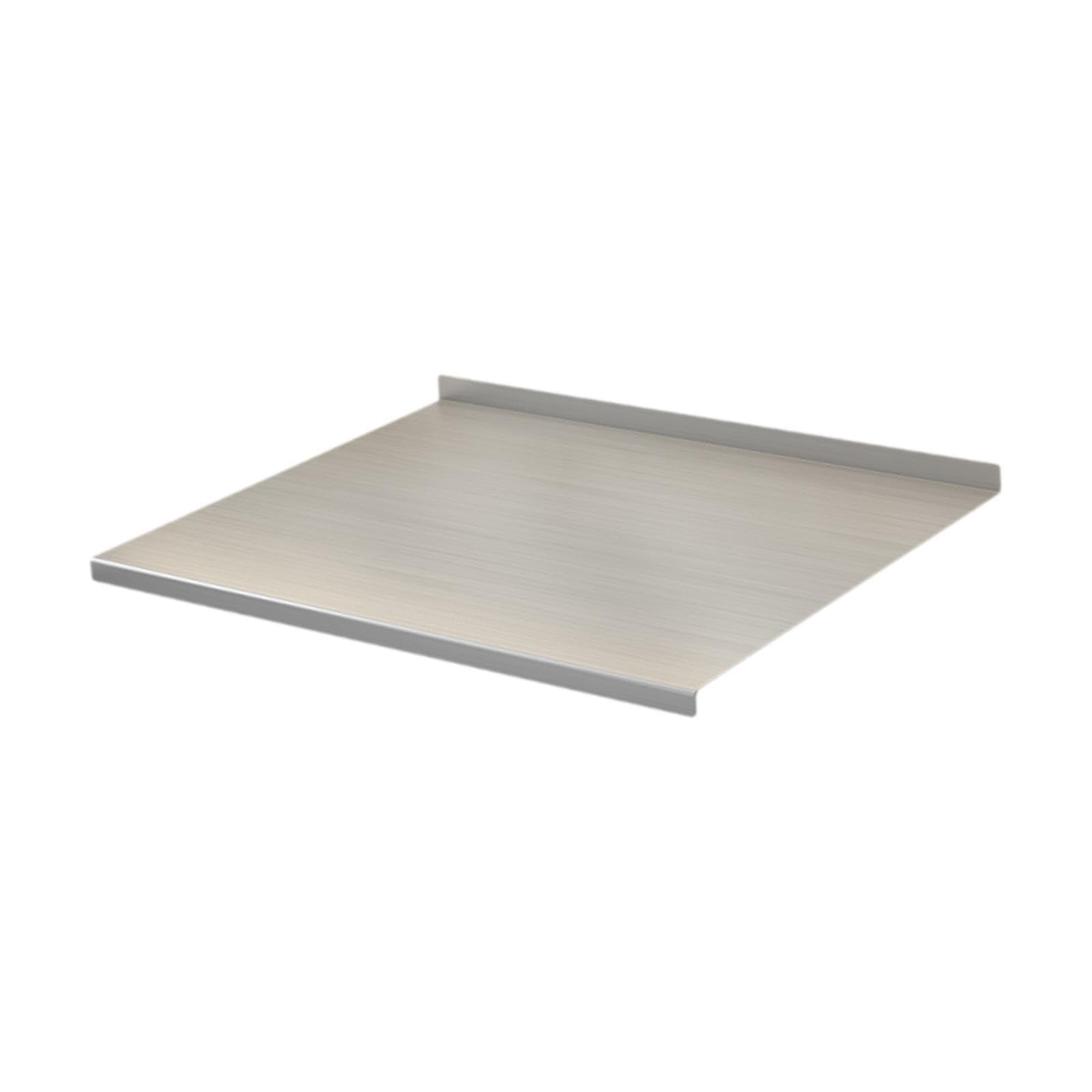 Schneidebrett Edelstahlbrett Tranchierbrett Teigunterlage Arbeitsbrett Hygienisch Und Geruchsneutral für Den Täglichen Gebrauch Zum Hacken Und Vorber, 50cmx40cm
