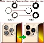 13 Pro Back Camera Glass Lens Replacement for iPhone 13 Pro Camera Glass Lens with Pre-Installed Adhesive,Back Camera Lens Glass with Replacement Repair Toolkit Set