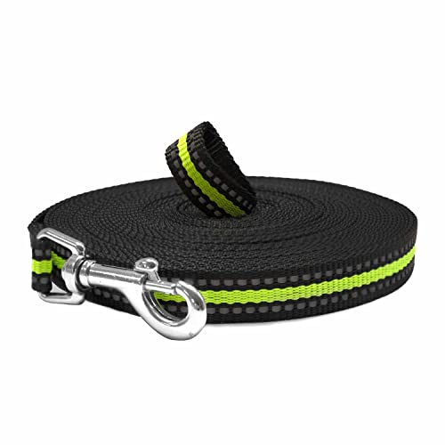 Reflective Black 50ft Dog Training Lead